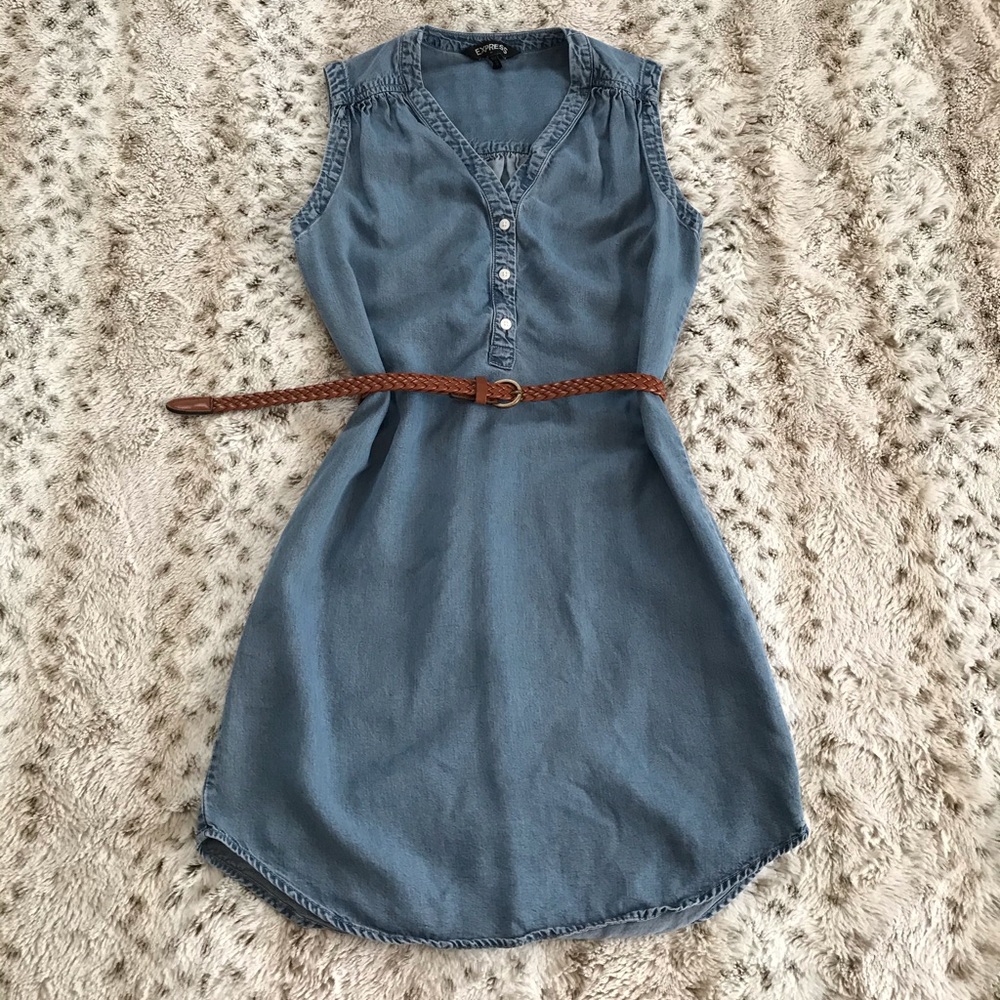 Express chambray dress